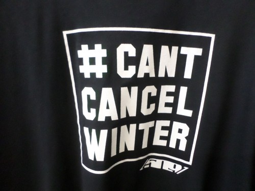 509 SNOWMOBILE BRAND CAN'T CANCEL WINTER BLACK T-SHIRT SIZE XL F09011100-150-001 - Picture 2 of 5