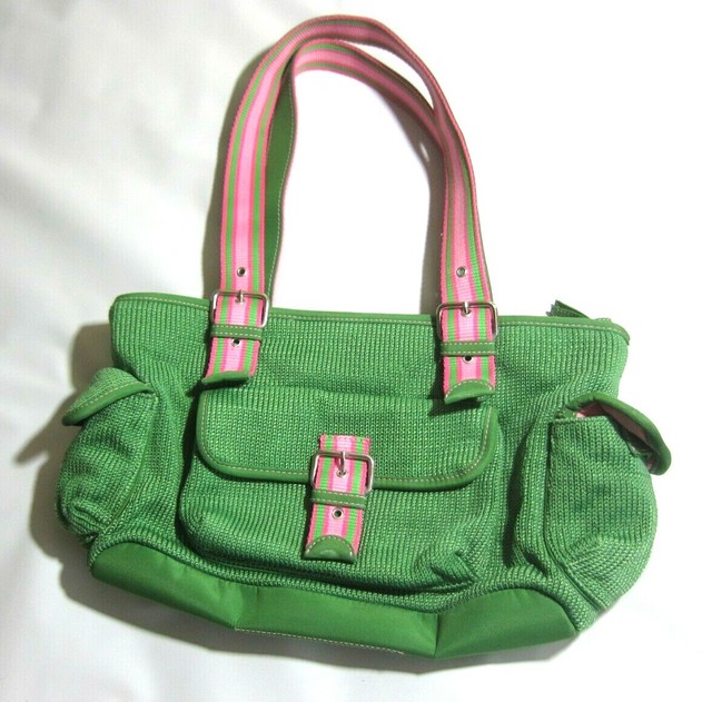 The Sak Handbag Pink and Green Womens Purse eBay