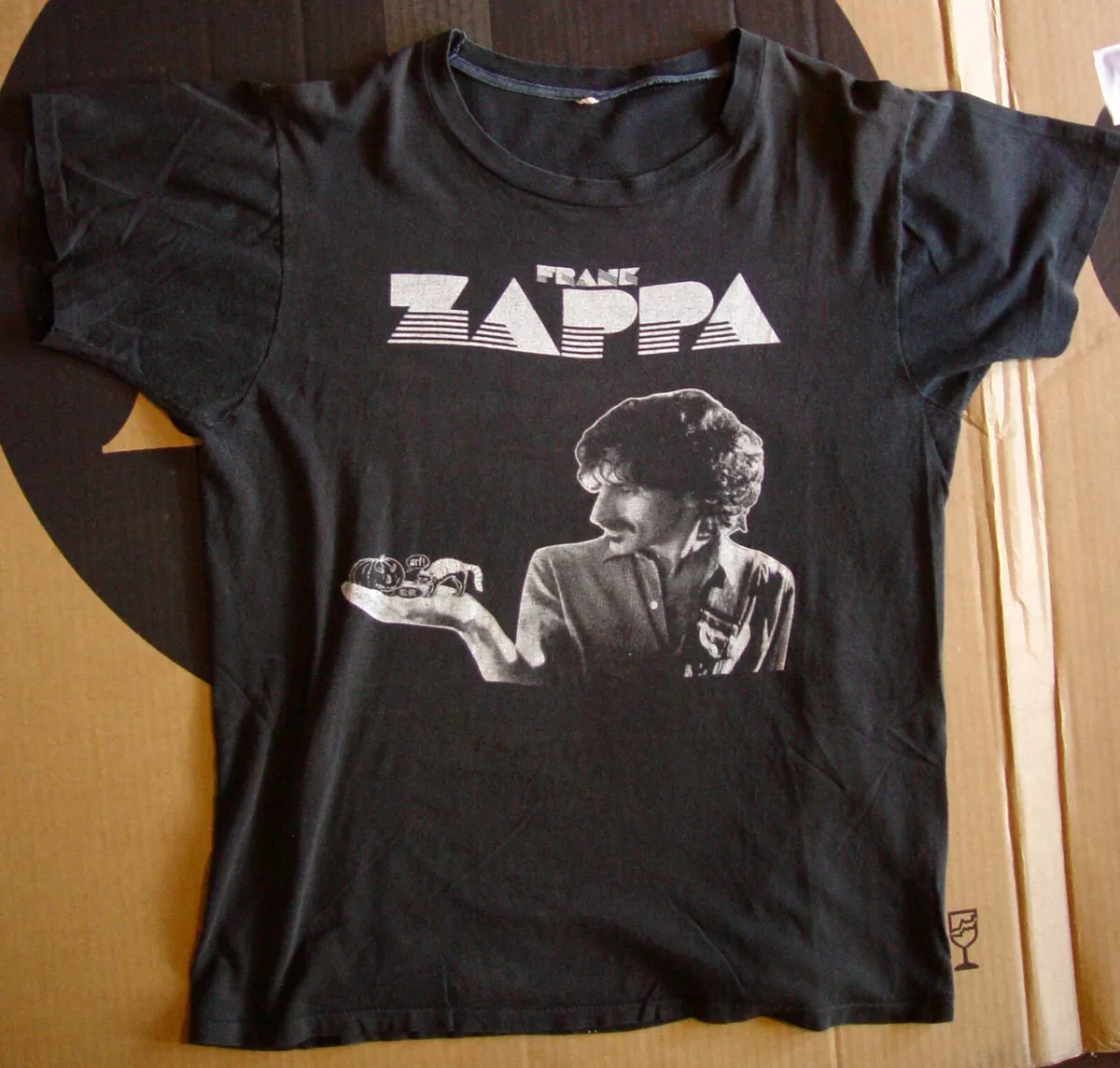 Vintage Authentic Frank Zappa T Shirt 1980 Tour Crush All Boxes Barking Pumpkin