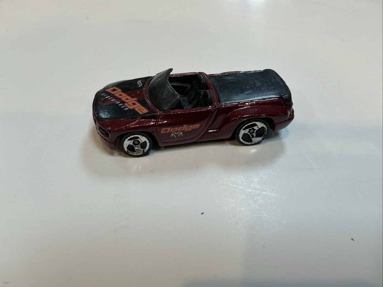 2001 Hot Wheels Series #88 4/4 Dodge Sidewinder Burgundy 1/64 Dark Red