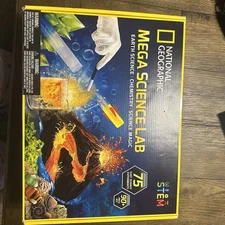 National Geographic MEGA SCIENCE LAB Kit 75 Easy Science Experiment Kids Ages 8+