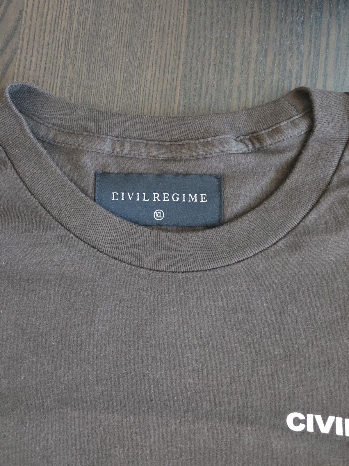 Civil Regime Men's Graphic T-Shirt Print Size XL Brown Short Sleeve New No Tags