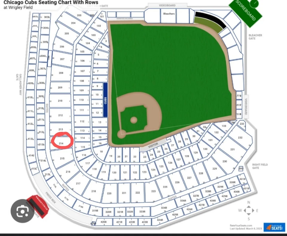 2 张门票芝加哥小熊队对旧金山巨人队 5 月 7 日星期三下午 1:20 — 第 2/4 张图片