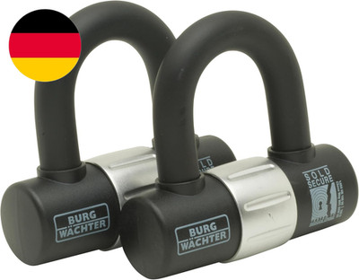 Burg-Wachter 100D Duo Sold Secure Bügelschloss, Gleichschließend, Goldfarben, Do