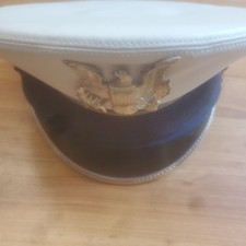 U.S. NAVY OFFICER HAT CAP Kingform Cap, New York Made in USA 21 1/2