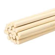 Wooden Dowel Rods, 20cm/8" Round Dowel Rod, 9mm/0.35" Stick, 20 Pack