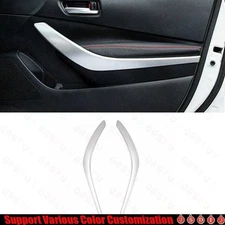 2019-2023  For Toyota Corolla Matte Silver Car Interior Door Armrest Strip Trim