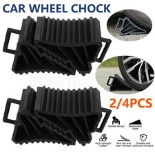 2/4PCS Heavy Duty Wheel Chock Tough Chocks Stops Car Trailer Boat Caravan AUS