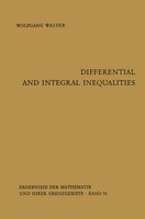 Wolfgang Walter | Differential And Integral Inequalities | Taschenbuch (2012)
