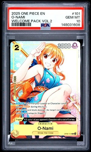 O-Nami OP06-101 (Welcome Pack Vol. 2) PSA 10
