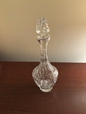 Glass  PINWHEEL STAR PATTERN 12" TALL  DECANTER