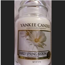 Yankee Candle Early Spring Bloom Large Lable Jar White Bottom UK New 2017