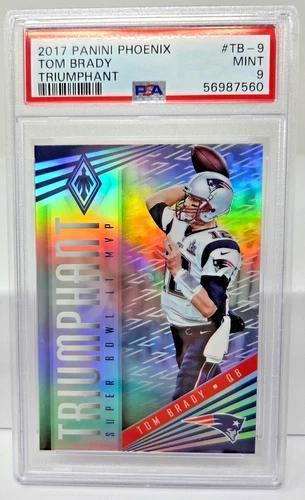 2017 Phoenix Triumphant Refractive TOM BRADY Football Card PSA 9 MINT Low Pop