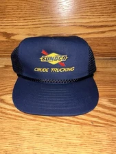 Vintage Sunoco Oilfield Hat Cap / Crude Trucking / Snapback Trucker / Oil Energy