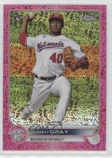 2022 Topps Chrome Magenta Speckle Refractor 191/350 Josiah Gray #160 0bg1