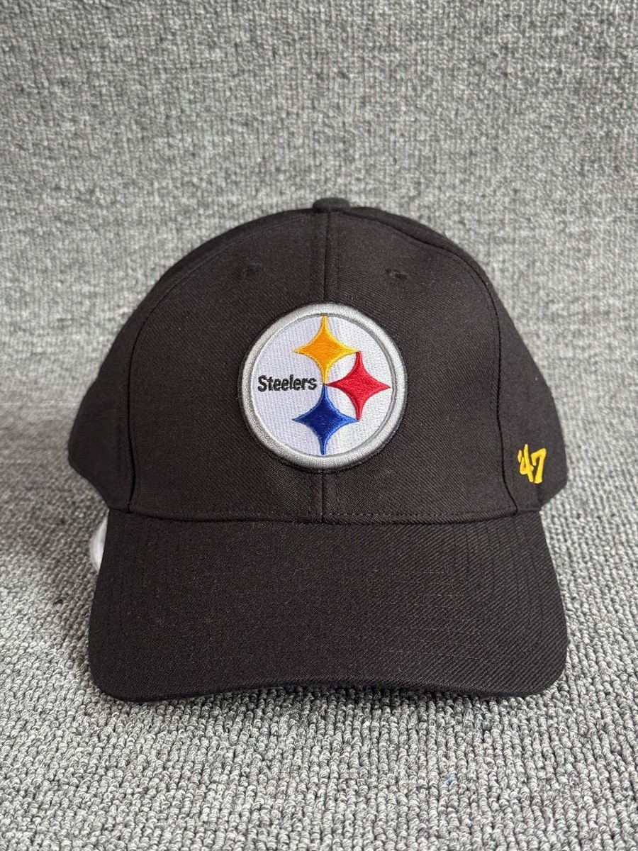 '47 Brand Pittsburgh Steelers Baseball Cap Strapback Black NFL Hat