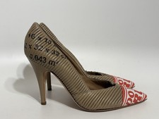 Moschino Brown Leather Cardboard Heels 39