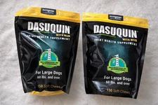 Dasuquin MSM Large Dogs 60+ lbs 2 150 Bags 300 Soft Chews Joint Supplement NEW