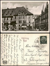 Postcard Eger Cheb Wallensteinhaus, Straße 1...