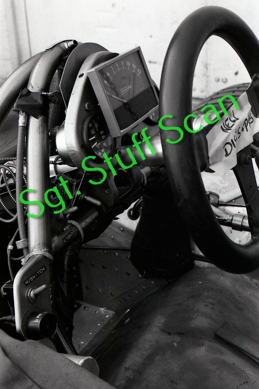 1977 Long Beach Grand Prix racing photo negative P34 Tyrrell cockpit