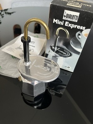 NOS Bialetti Mini Express 90s in Box Mocha Espresso Coffee Maker Collectible