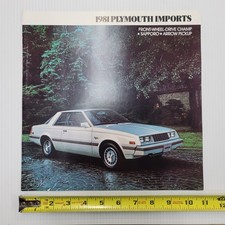 1981 Plymouth Sapporo Arrow Pickup Dealer Brochure Catalog Specs