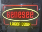 Vintage Genesee Beer Lighted Neon Bar Sign VTG