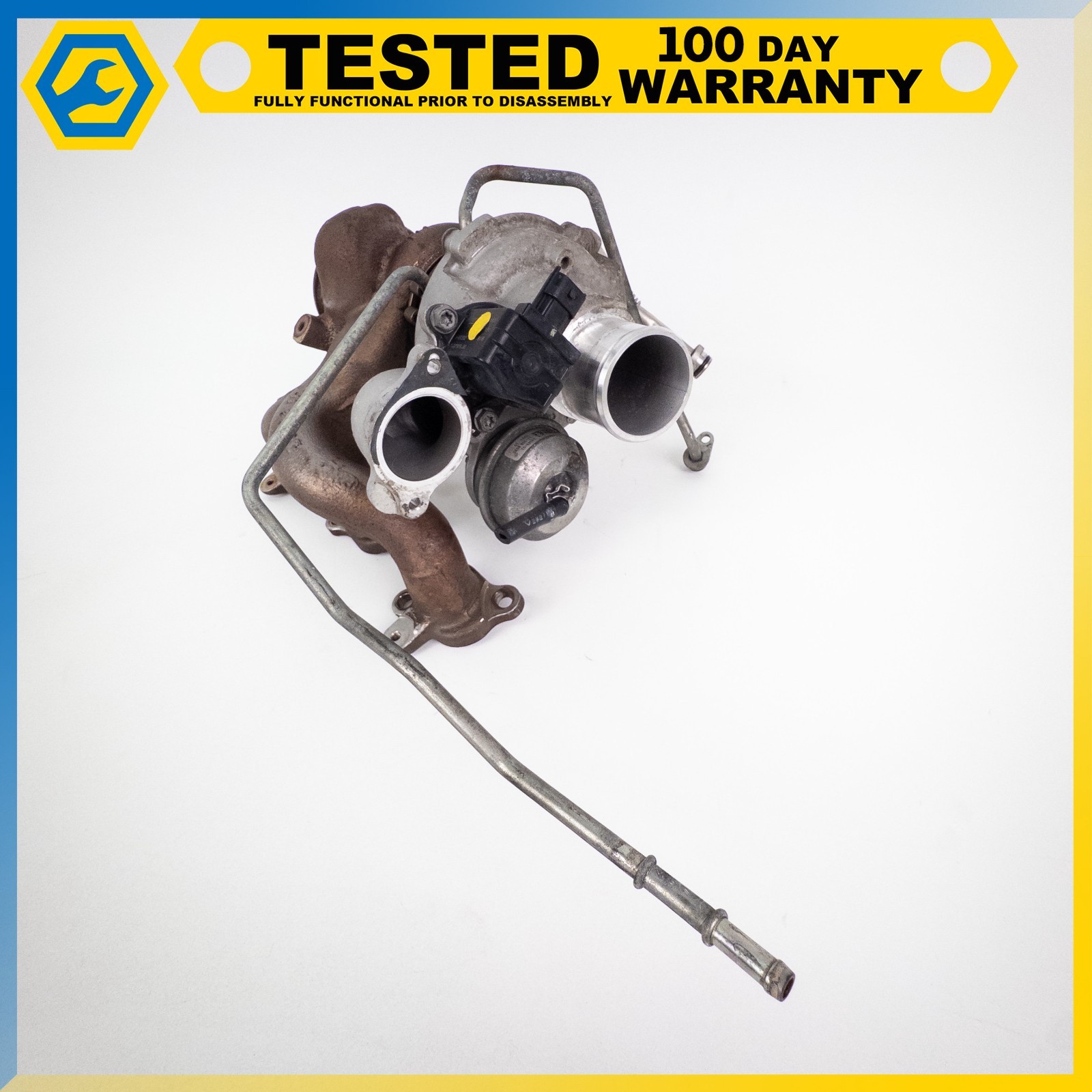 14-19 MASERATI QUATTROPORTE GHIBLI 3.0L LEFT TURBOCHARGER EXHAUST MANIFOLD OEM