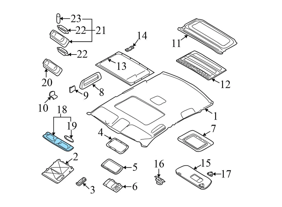 1997-2003 BMW 540I - Front DOME / MAP Light 8360010 - Image 3 of 4