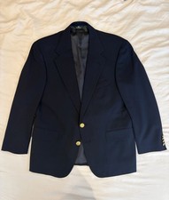 Polo University Club Ralph Lauren Men's Navy Wool Suit Vintage USA Made 42R