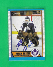 ALLAN BESTER 1989-90 O-PEE-CHEE TORONTO MAPLE LEAFS AUTOGRAPH CARD