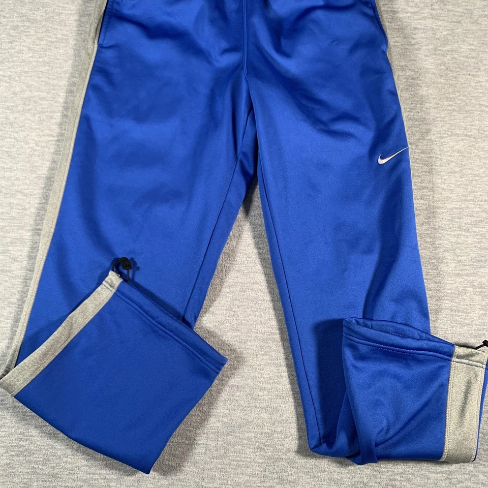 Брюки мужские Nike Therma-Fit большие синие серые полиэстер спортивные трековые разминка - Изображение 3 из 4