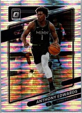 2021-22 Donruss Optic Target Exclusive SP Silver Pulsar Prizm Anthony Edwards