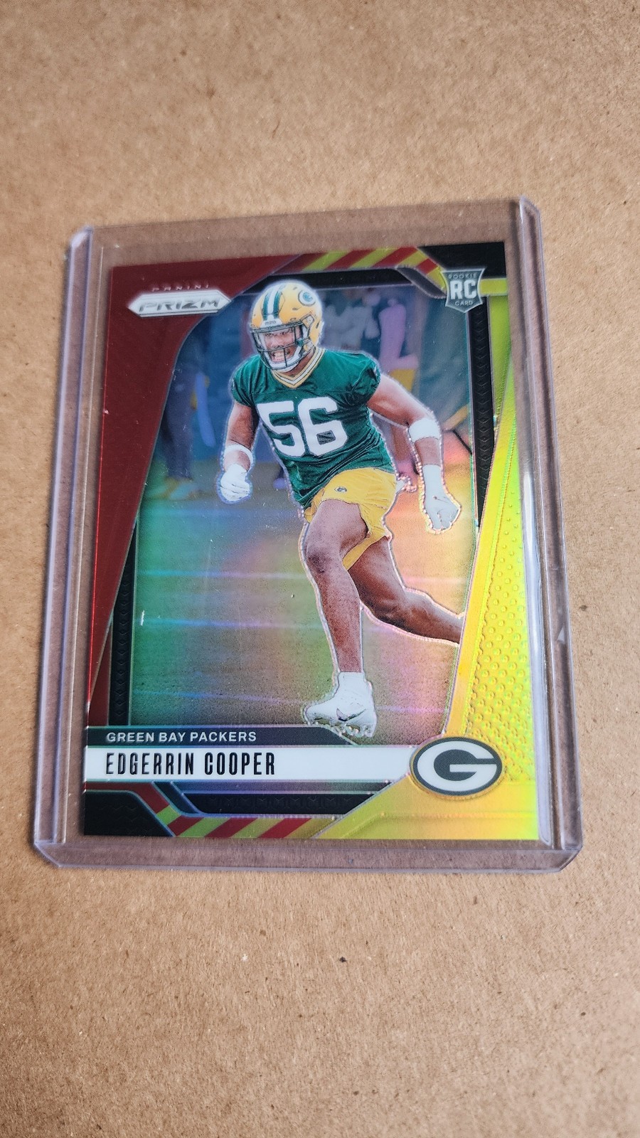 EDGERRIN COOPER 2024 PANINI PRIZM #331 PRIZMS RED AND YELLOW #10/44 ROOKIE