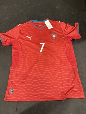 PUMA Portugal Ronaldo #7 Soccer Jersey Red Blue Official Football