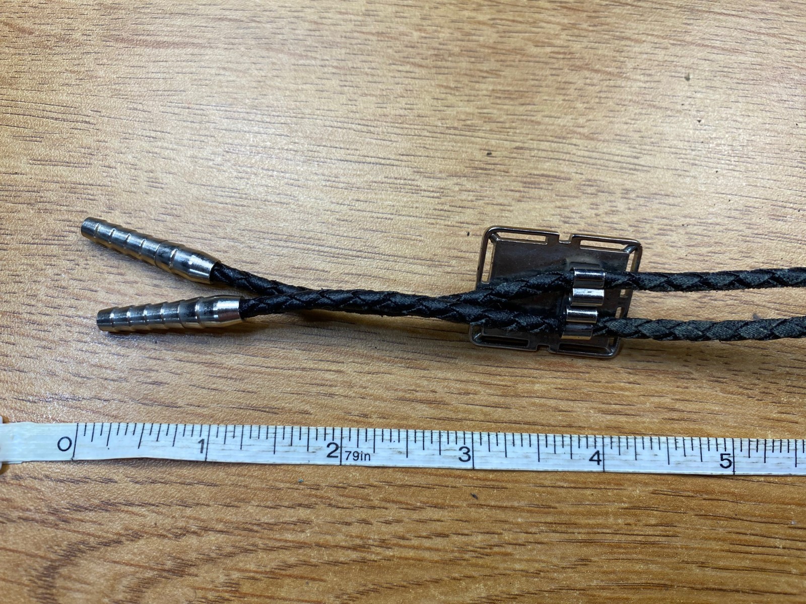 Black Rectangular Bolo Tie - image 4