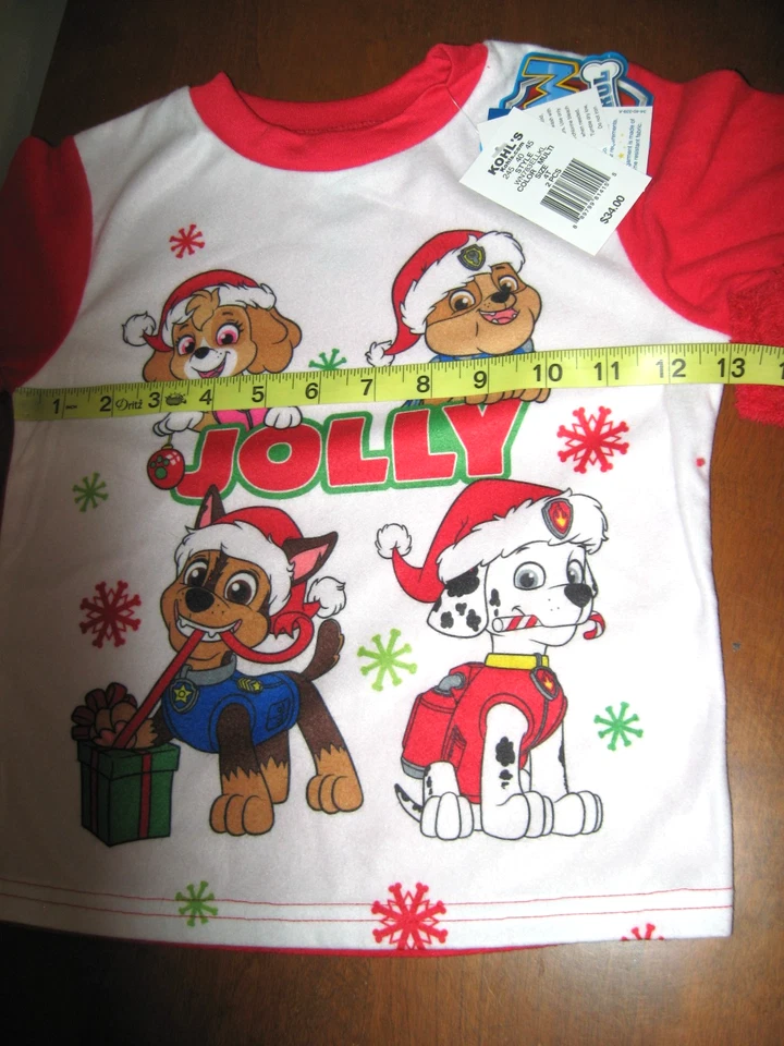 Paw Patrol L/S Christmas Pajama Set With Cozy Socks ~ Unisex Size 4T~ NWT - Image 4 of 4