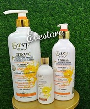 3pc Easy Glow Glutathion Vit. C WHITENING body Milk Shower Gel  Face Cream