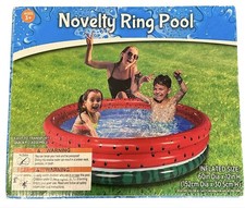 Novelty Ring Pool Watermelon 60 Diam.X12 H Swimming Or Party Cooler Idea