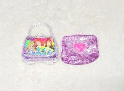 Disney Princess Shake & Shimmer Mini Purse Pink Heart Sparkle Wallet Set   Cute