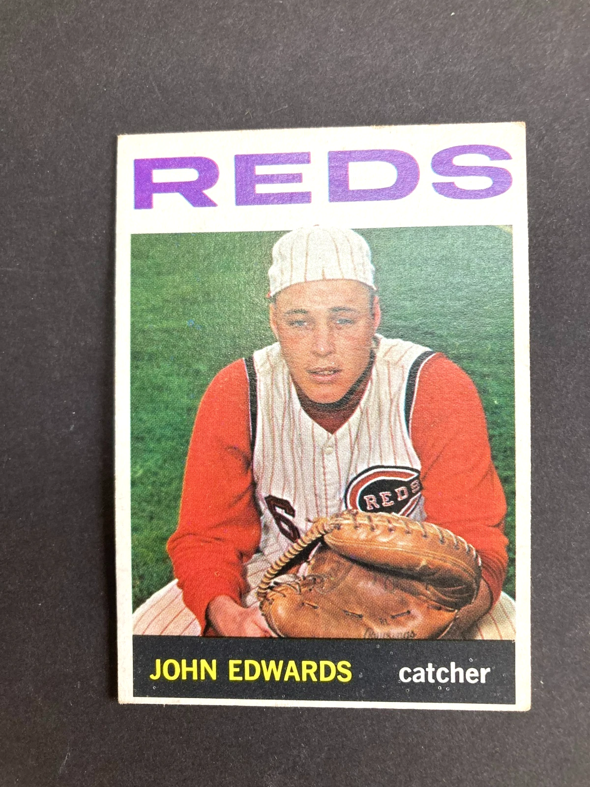 1964 Topps Baseball SEMI HIGH #507 John Edwards, Cincinnati Reds EX