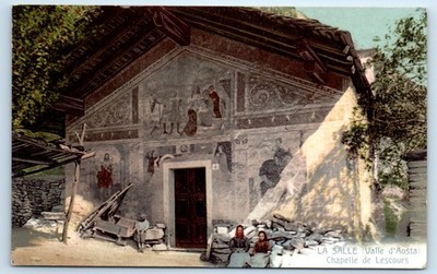 La Salle Valle d'Aosta - Chapelle de Lescours FRANCE Postcard