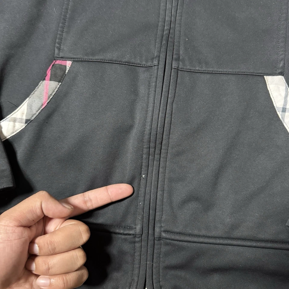 VTG Y2K Womens Oakley Plaid Lined Full Zip Shell Jacket Size M Gorpcore Outdoor - Image 3 of 4