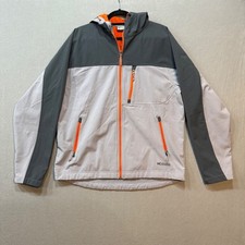 Double Diamond Softshell Fleece Lining Hooded Outdoor Coat Jacket Men XL