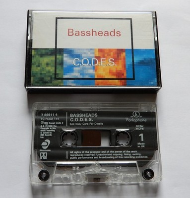 BASSHEADS - C.O.D.E.S - 1993 UK CASSETTE TAPE ALBUM (IS THERE ANYBODY OUT THERE)
