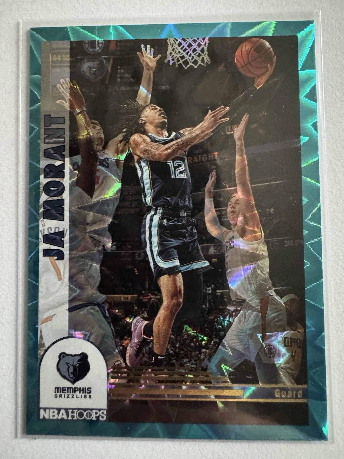 2022-23 Panini NBA Hoops - Hoops Tribute Ja Morant #289 Teal Explosion