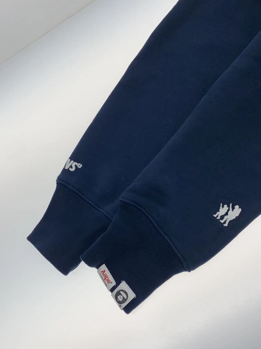 A BATHING APE (BAPE) Felpa con cappuccio AAPE BY A BATHING APE Navy S usata