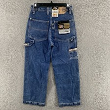 VINTAGE Pepe London Jeans Boys Youth 10 Fit 27x26 Blue Carpenter Baggy Y2K 00s