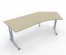 Schreibtisch Mega 135° Winkel rechte Seite Höhe 68-82 cm Winkelschreibtisch