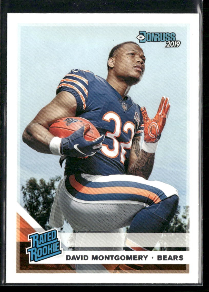 2019 Donruss David Montgomery RC #311 Chicago Bears